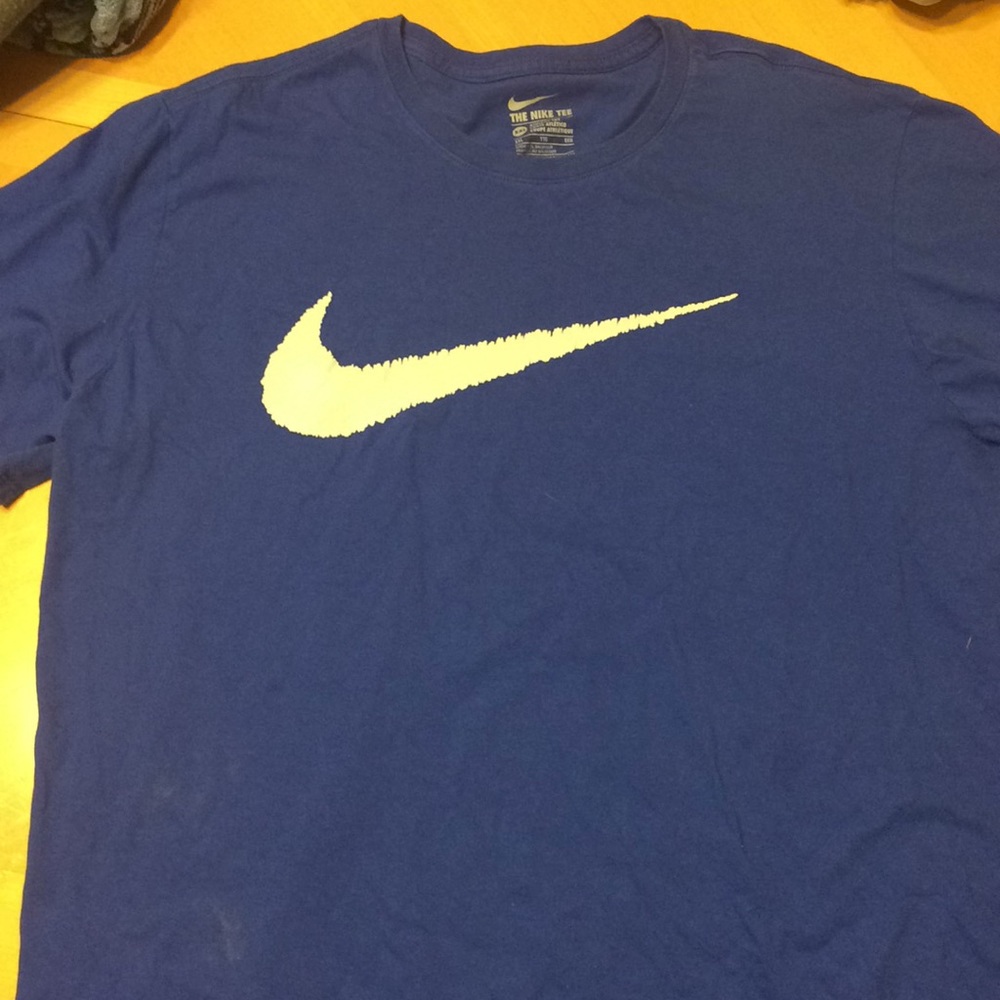 Blue Nike shirt